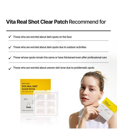 MEDITHERAPY VITA REAL Shot Clear Patch - Dark Spot & Acne Care Hydrocolloid Patch with Pure Vitamin C for Brightening | Korean Skincare (6EA - Buy Online on GoSupps.com