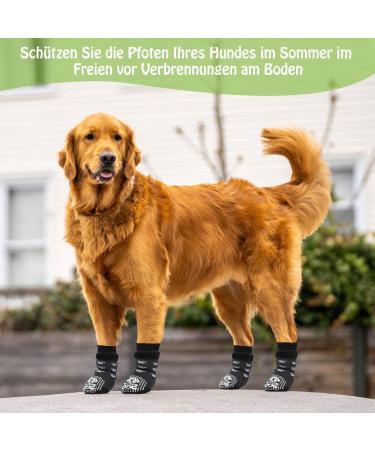 Mfsdai Anti-Slip Dog Socks - 3 Pairs with Adjustable Velcro for Small Medium & Large Dogs | Non-Slip Paw Protectors for Hardwood Floors - Buy Online on GoSupps.com