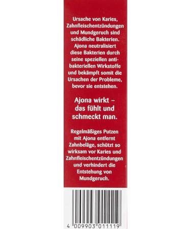 Dr. Rudolf Amor Nachfolger Ajona Stomaticum Medical Toothpaste Concentrate - 25 ml | Effective Oral Care for Healthy Teeth - Buy Online on GoSupps.com
