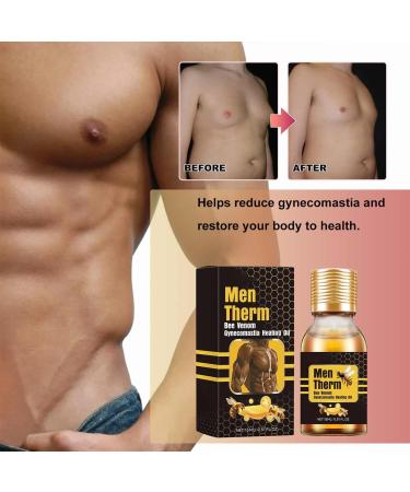  YUNFAN 3 Pieces Men Therm Bee Venom Oil Mentherm Bee Venom Gynecomastia Heating Oil Bee Venom Gel Gynecomastia Tightening Oil for Men Helps Strengthen Chest Muscles - Buy Online on GoSupps.com