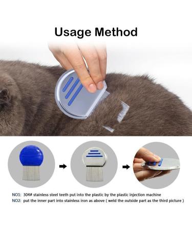 Nitty Gritty 3pcs Stainless Steel Lice Nit Comb Set - Professional Head Lice Treatment Tool for Removing Nits and Louse - Buy Online on GoSupps.com
