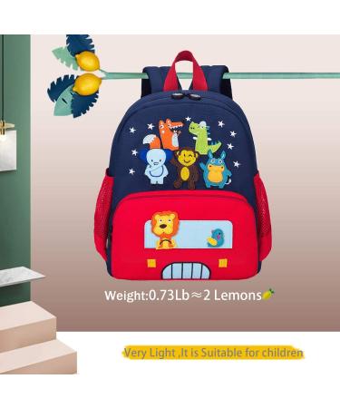Willikiva Cute Zoo 3D Kids Backpack | Waterproof Toddler Backpack for Boys and Girls | Red Preschool Bag - Buy Online on GoSupps.com