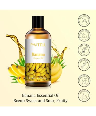 Premium 100ml Banana Fragrance Oil for Aromatherapy, Diffusers & Skin Care - Buy Online on GoSupps.com
