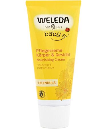 WELEDA Calendula Care Cream Baby Care Natural Cosmetics Body Care Care and Soothes Dry Skin Rich Moisturizer for Babies and Kids (1 x 75ml) - Buy Online on GoSupps.com