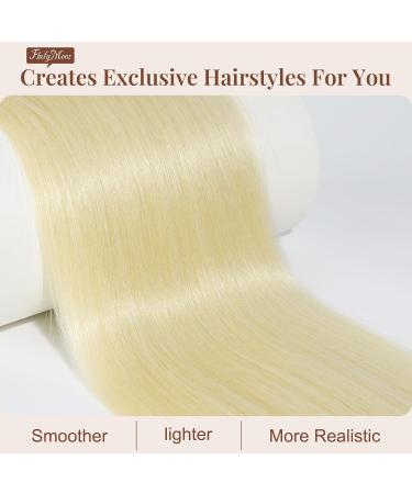 Flufymooz Ponytail Extension - 91 cm Straight & Curly Synthetic Hair for Women - Blonde Horse-Tailed Style - Buy Online on GoSupps.com