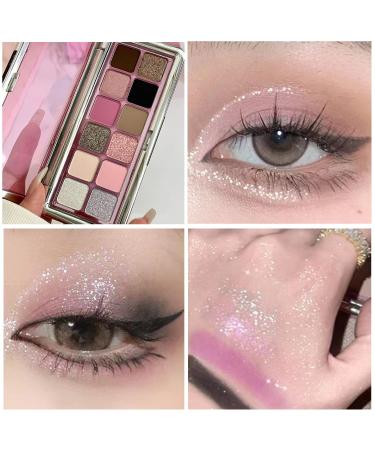 Sulily 12 Colors Matte Nude Eyeshadow Palette for Older Women - High Pigmented, Long Lasting, Ultra Blendable | 01 Pink Ink & Dragon Fruit Shades - Buy Online on GoSupps.com
