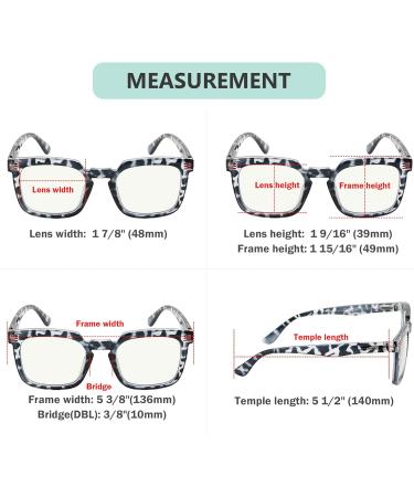 Eyekepper 4-Pack Blue Light Blocking Progressive Multifocus Reading Glasses for Women - No Line Multifocal Readers +2.50 - Mix Colors - Buy Online on GoSupps.com