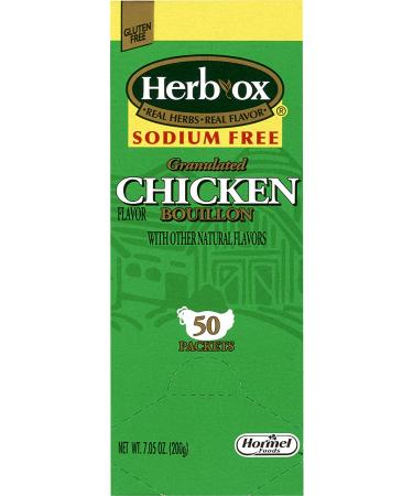 Herb-Ox Sodium Free Bouillon Bundle Beef and Chicken  100 Total Packets 50 Count (Pack of 2) - Buy Online on GoSupps.com