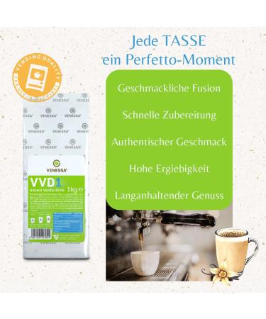 VENESSA Vanilla Drink VVD 1 Pack of 5 x 1 kg Aromatically soluble vanilla milk powder with a fine vanilla note for your customers Suitable for all sales - Buy Online on GoSupps.com