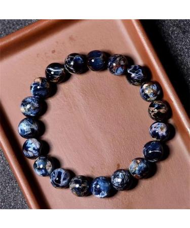 Genuine 10MM Pietersite Stone Beads Bracelet - Certified Chatoyant Gemstone from Namibia - Buy Online on GoSupps.com