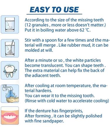 DIY Moldable Temporary Tooth Filling for Missing or Broken Teeth - 1pcs - Buy Online on GoSupps.com