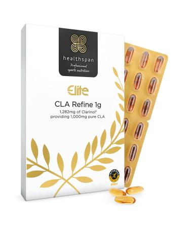 Healthspan Elite CLA Refine 1 000mg | 90 Capsules | All Blacks Official Partner | 1282mg Clarinol | Safflower Oil | Informed Sport Accredited