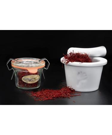 Organic Saffron Royal Gift Set - Premium Quality | DE- KO-006 | Includes Mortar & Recipe Book - Buy Online on GoSupps.com