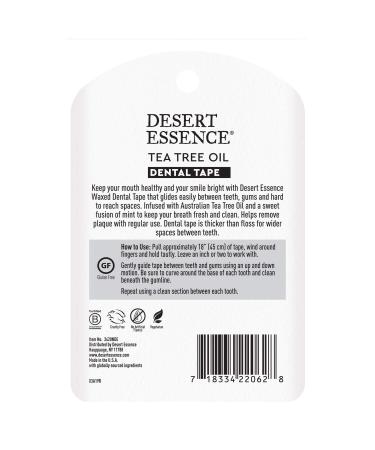 Desert Essence Tea Tree Dental Tape 3-Pack | Natural Oral Care | 30 Yds - Buy Online on GoSupps.com