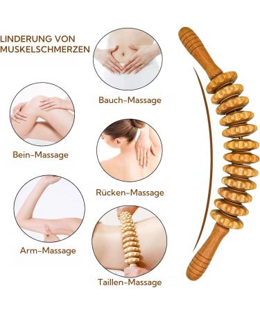 Lukezors Tuuli Accessories - Premium Wood Body Roller & Fascia Stick for Muscle Relaxation Legs Neck & Body Sculpting - Shop Internationally! - Buy Online on GoSupps.com
