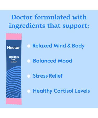 Nectar Calm Magnesium Glycinate Drink Mix - Sugar Free & Zero Calorie - with Organic Ashwagandha, Vitamin D, L-Theanine, Electrolytes - Deep Sleep, Relax, Focus & Calm - Non-GMO (Variety 30 Sticks) Variety 30 Servings (Pack  - Buy Online on GoSupps.com