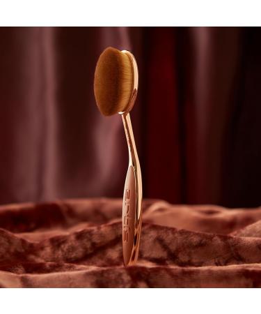 Artis Elite Oval 7 Brush - Luxury Synthetic Makeup Brush for Foundation SPF & Skincare | Airbrush Finish | Ideal for Liquids Powders & Creams | Rose Gold Blonde Fibre - Buy Online on GoSupps.com