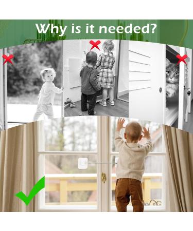 4 Pack Refrigerator Locks with Keys - Child Safety Locks for Closets Drawers & Windows - No Drill Installation - 2 Black & 2 White - Buy Online on GoSupps.com