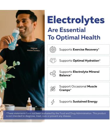 Ionic Lytes Electrolyte Mineral Complex with Ionic Sea Salt Fulvic & Humic Acid - Supports Hydration Electrolyte & Mineral Balance & Muscle Function (4 oz) - Soy-Free Gluten-Free cGMP - Buy Online on GoSupps.com