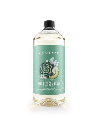 Caldrea Hand Soap Refill  Aloe Vera Gel  Olive Oil And Essential Oils To Cleanse And Condition  Pear Blossom Agave Scent  32 Oz 32 Fl Oz (Pack of 1) Liquid hand soap refill