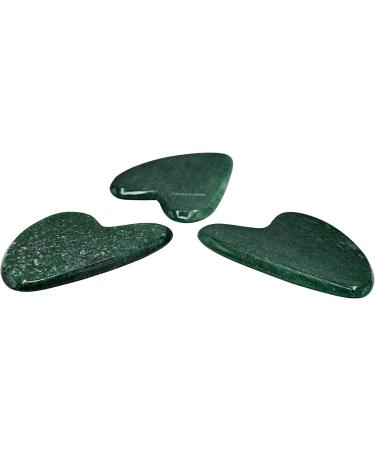 Buy Super Smooth Green Aventurine Gua Sha Facial Tools - Natural Face Sculptor for Jawline & Chin | Premium Box Included - Buy Online on GoSupps.com