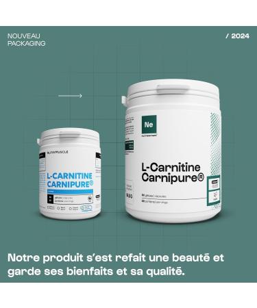 Carnitine Carnipure - 90 Capsules - Fat Burning - Patented Quality - L-Carnitine-L-Tartrate - Vegan - Nutrielement By Nutrimuscle - Buy Online on GoSupps.com