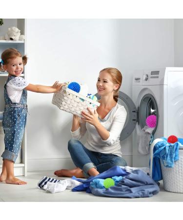 KOMUNJ 5 Pcs Laundry Tumble Dryer Balls - Reusable Plastic Balls for Speeding Drying and Reducing Creases - Buy Online on GoSupps.com
