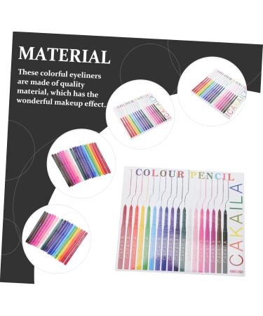 HAPINARY 18pcs Eyeliner Makeup Kit for Women Makeup Tools Cosmetics Eye Line Pencils Eyeshadow Pens Abs - Buy Online on GoSupps.com