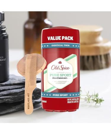 High Endurance Aluminium Free Deodorant for Men | Long-Lasting Sweat Protection | Pack of 2 with Wooden Comb - Classic Scent Anti-Perspirant - Buy Online on GoSupps.com