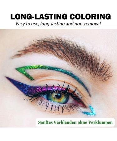  EONFAVE EONFAVE Chameleon Liquid Eyeliner Waterproof Liquid Eyeliner Metallic Glitter Pencil Multichrome Eyeshadow Ultra Fine Tip (05#blue-violet) - Buy Online on GoSupps.com