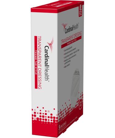 Cardinal Health Td-24Cr Transparent Dressing Thumb Tab Style | 2.375" x 2.75" | 120 Count - International Shipping Available - Buy Online on GoSupps.com