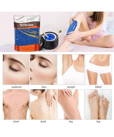 Leaflai Chamomile Hard Wax Beads 1lb - Hair Removal for Brazilian, Underarms, Bikini, Back, Chest - Large Refill Pearl Beans for Wax Warmer - Buy Online on GoSupps.com