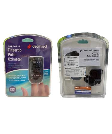 Buy Dealmed Portable Fingertip Pulse Oximeter | Includes Batteries & Lanyard | Fast International Shipping - Buy Online on GoSupps.com
