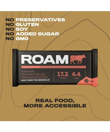 ROAM Natural Protein Bars: High Protein, Low Carb Meal Replacement, 6 Assorted Count - Ideal for Healthy Diet | Pack of 1 - Buy Online on GoSupps.com