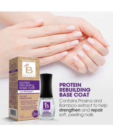 Barielle Protein Rebuilding Base Coat with Prosina - Strengthen and Nourish Your Nails - Buy Online on GoSupps.com