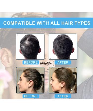 GrowthZ Natural Hair Fibers - Instant Thickening for Men & Women - Dark Brown - Buy Online on GoSupps.com