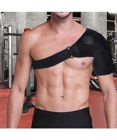 MagiDeal Adjustable Shoulder Support Brace for Men & Women - Shoulder Stability & Pain Relief Black - Buy Online on GoSupps.com