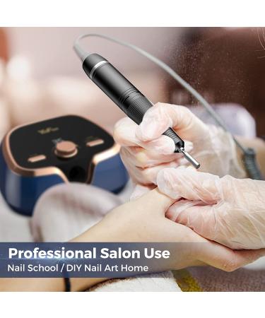 YaFex Nail Drill 35000 RPM Professional Electric Nail Filer with LCD Speed Display - Manicure & Pedicure Tool for Acrylic Nails, Buffing, Polishing, Shaping - Blue - Buy Online on GoSupps.com
