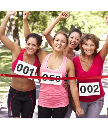 Waterproof Running Bibs with Safety Pins - Multicolor Race Numbers 101-200 - Buy Online on GoSupps.com
