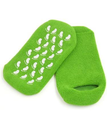 Moisture Exfoliating Treatment Non-Slip Gel Socks Green | Sourcing Map | 1 Pair International Shipping Available - Buy Online on GoSupps.com