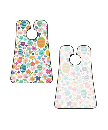 Colorful Easter Egg & Flowers Shaving Bib - Waterproof Beard Apron for Dad | One Size Fits All - Buy Online on GoSupps.com