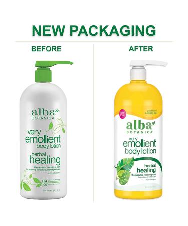 Alba Botanica Very Emollient Herbal Healing Body Lotion 32 oz - Nourishing & Moisturizing - Buy Online on GoSupps.com