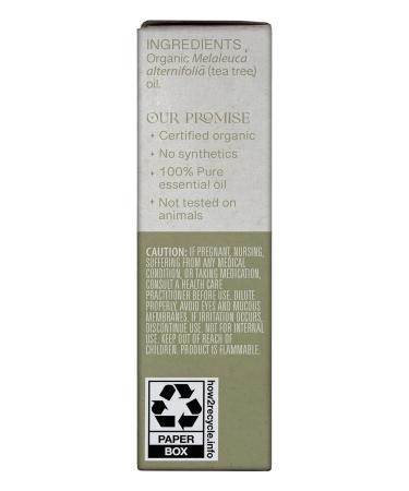 Aura Cacia Organic Tea Tree Essential Oil 0.25 Fz - Buy Online on GoSupps.com