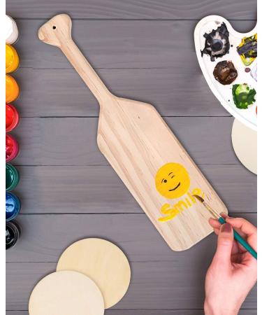 Pllieay 15 Inch Unfinished Wooden Paddle - Solid Pine DIY Craft Wood for Nautical Projects and Home Decoration - Buy Online on GoSupps.com