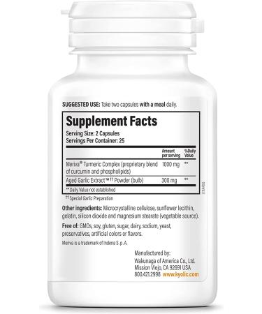 Kyolic Aged Garlic Extract Formula 111 - Healthy Inflammation Response - 50 Capsules - Buy Online on GoSupps.com