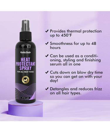Dolahair Heat Protectant Spray - Thermal Protection for Straight & Curly Hair | 120 ML - International Shipping Available - Buy Online on GoSupps.com