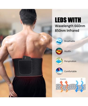 ADVASUN LED Red Light Belt - Flexible Wearable Deep Red 660nm and Near Infrared 850nm Pad with Timer - Back Shoulder Joints Muscle Waist - 2 Wavelengths (Blue-105pcs) - Buy Online on GoSupps.com