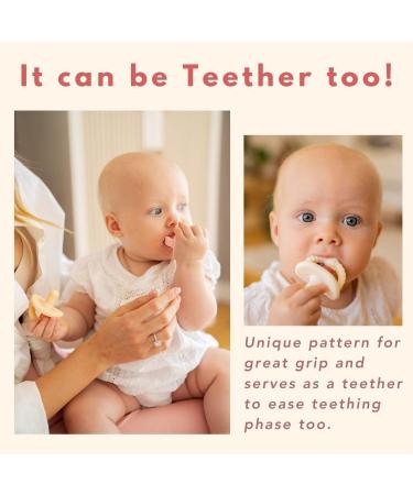 NatureBond Silicone Baby Pacifier with Hygiene Cover | Newborn 0-6 Months | Sunshine Yellow & Peach Puff - Buy Online on GoSupps.com