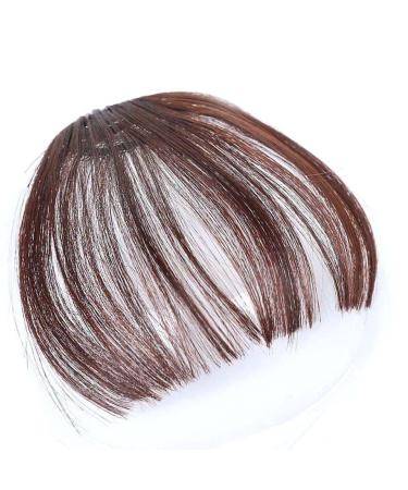 Bangs Hair Clip Synthetic Bangs Hair Clip in Bangs for Women Natural Flat Neat Bangs Hair Clip Extension for Daily Wear Hairpieces (Color : MN42-2-33)