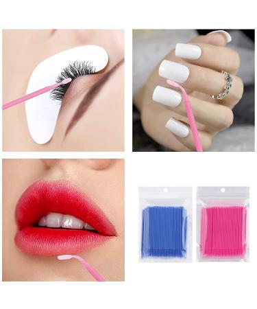 Buy Takuza 200 Pieces Disposable Eyelash Brush - Perfect for Eyelash Extensions Lifting Makeup Cleaning - Pink & Blue - Buy Online on GoSupps.com